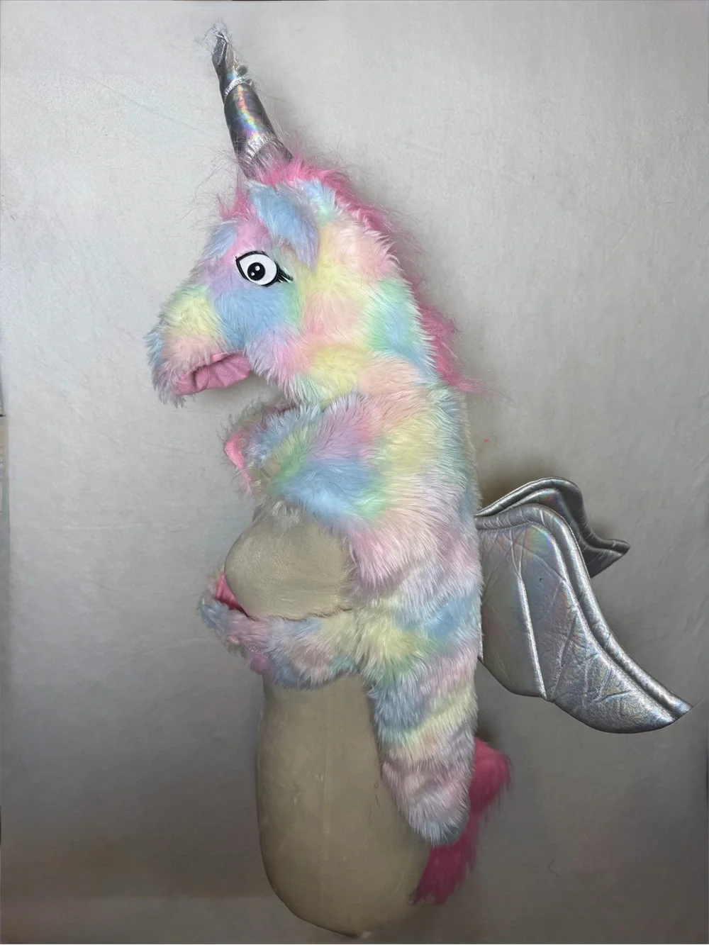 Thrills & Chills Rainbow Unicorn Dog Costume – Size Large